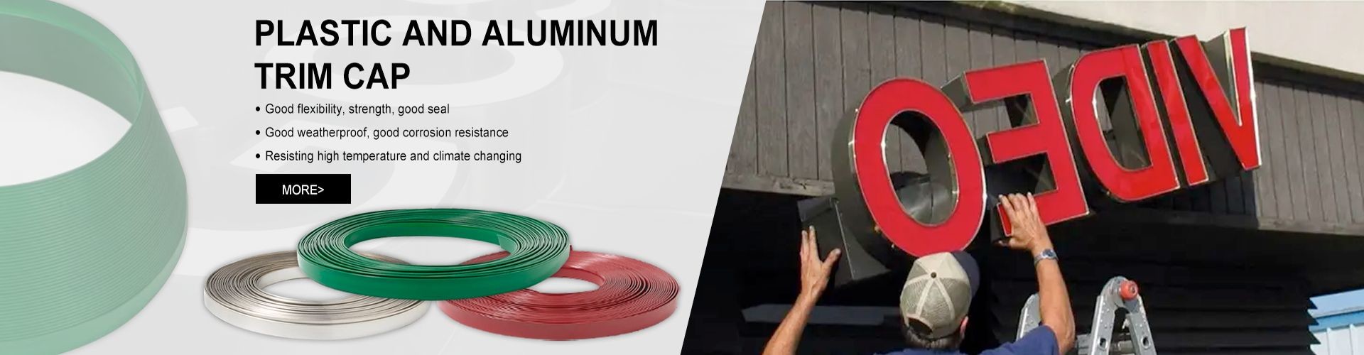 kualitas Aluminium Trim Cap Untuk Channel Letter pabrik