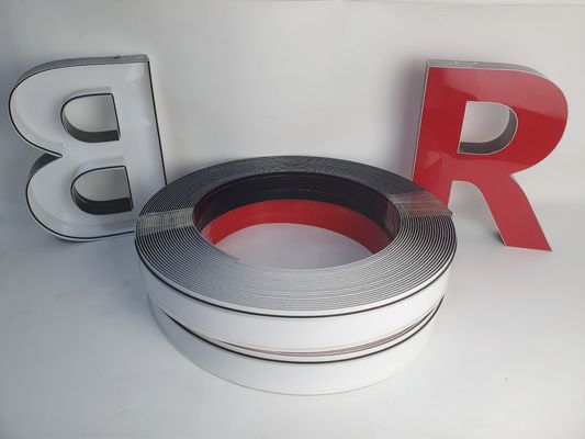 13cm Lebar Trim Cap Roll Channel Letter Trim Untuk Pemasangan Tanda Iklan
