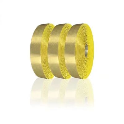 Brushed Gold Aluminium Trim Cap Dengan Aluminium Hardness Aluminium Alloy Coil