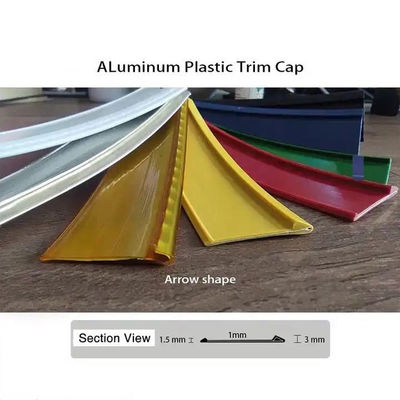 Alloy Plastic Trim Cap 40m Panjang Trimless Channel Letter Coil