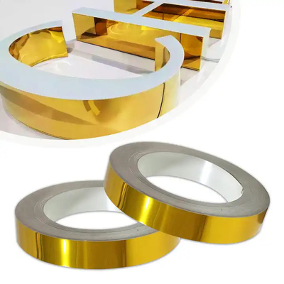 40mm Trimless Channel Letter Coil Gold Channelume Signage