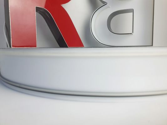 Lebar 30mm Channelume Huruf Disesuaikan Trim Cap Untuk Tanda