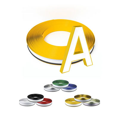 0.5mm Ketebalan Channel Letter Coil Kuning Channelume Aluminium