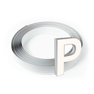 Lebar 11cm 13cm Aluminium Trim Cap Perak Aluminium Coil Untuk Channel Letter