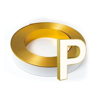 Tanda-tanda Cap Trim Channelume Material ODM Aluminium Tanda-tanda Cap Trim