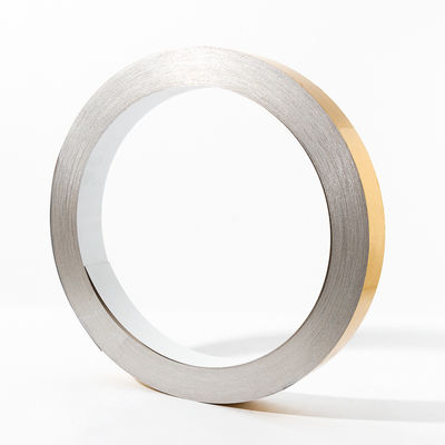 Warna dilapisi Channel Letter Aluminium Strip Word Edge Tape Flat Coil Tanpa Pinggir Lipat