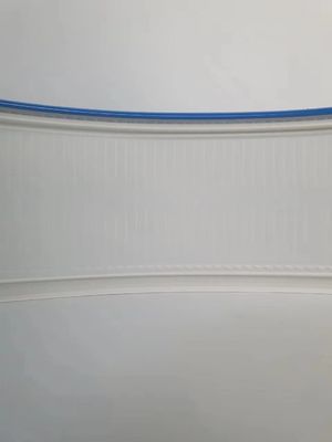 Plastik Aluminium Trim Cap Coil 70MM 50M Roll Aluminium Alloy Kekerasan