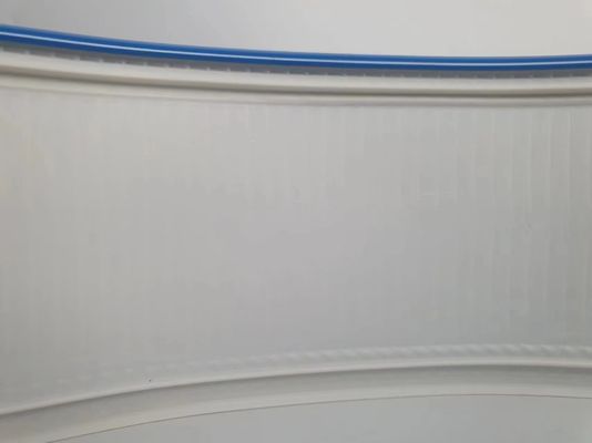 Disesuaikan J Tipe Trim Cap Rolls Hand Bend Biru Warna Aluminium Trim Cap