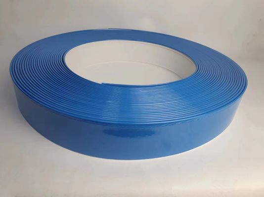 Hand Bending Aluminium Trim Cap Strip J Type Trim Cap Coil 50M Panjang Berbagai Lebar Warna Biru