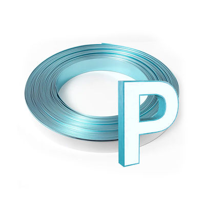 ODM Aluminium Strip Trim Cap Disesuaikan Letter Edge Trim Cap Mudah Untuk Menginstal