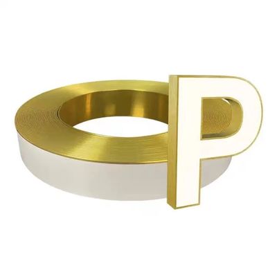 Profil Aluminium Versatile Aluminium Trim Cap Untuk Channel Letter Outdoor Signage