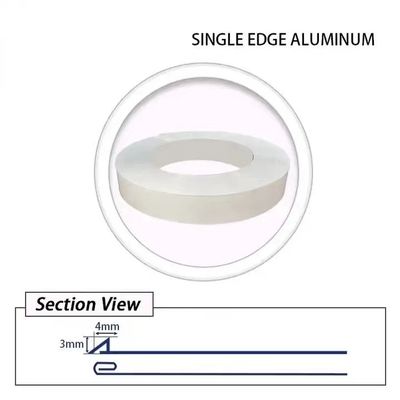 Aplikasi signage Channel Letter Trim Cap Wedding Flat Aluminium Trim Cap