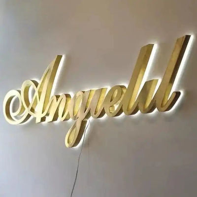 12V Input Voltage Backlit Surat Tanda Lampu Surat Tanda Iklan